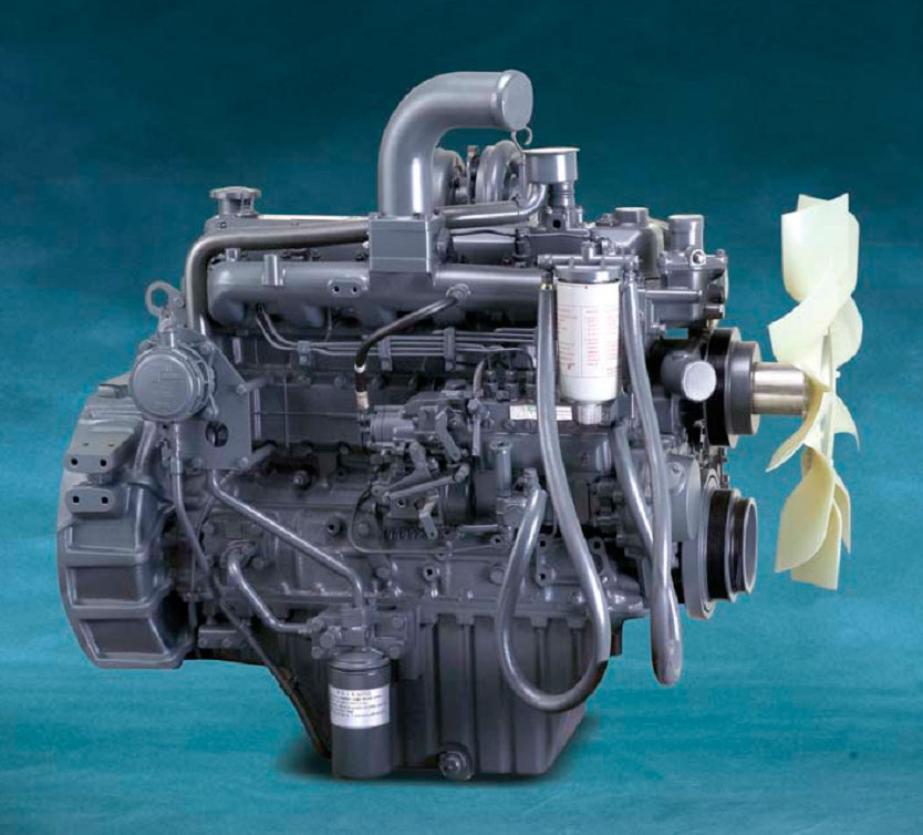 Motor Doosan DB58TIS provê 116 kW (155 HP) a 1.900 rpm (potência bruta)